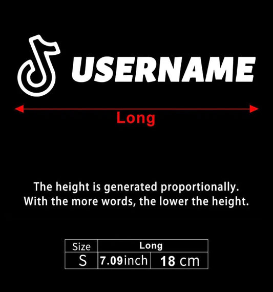 customisable tiktok/instagram/snapchat username stickers