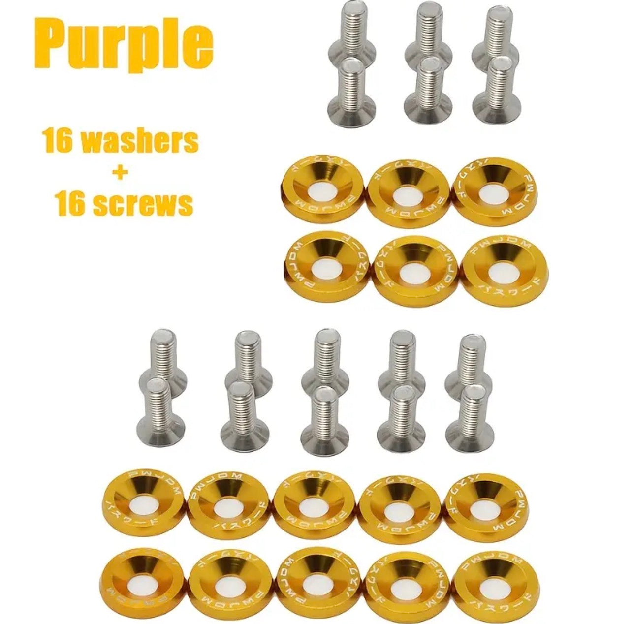 32pcs Aluminum modification screws