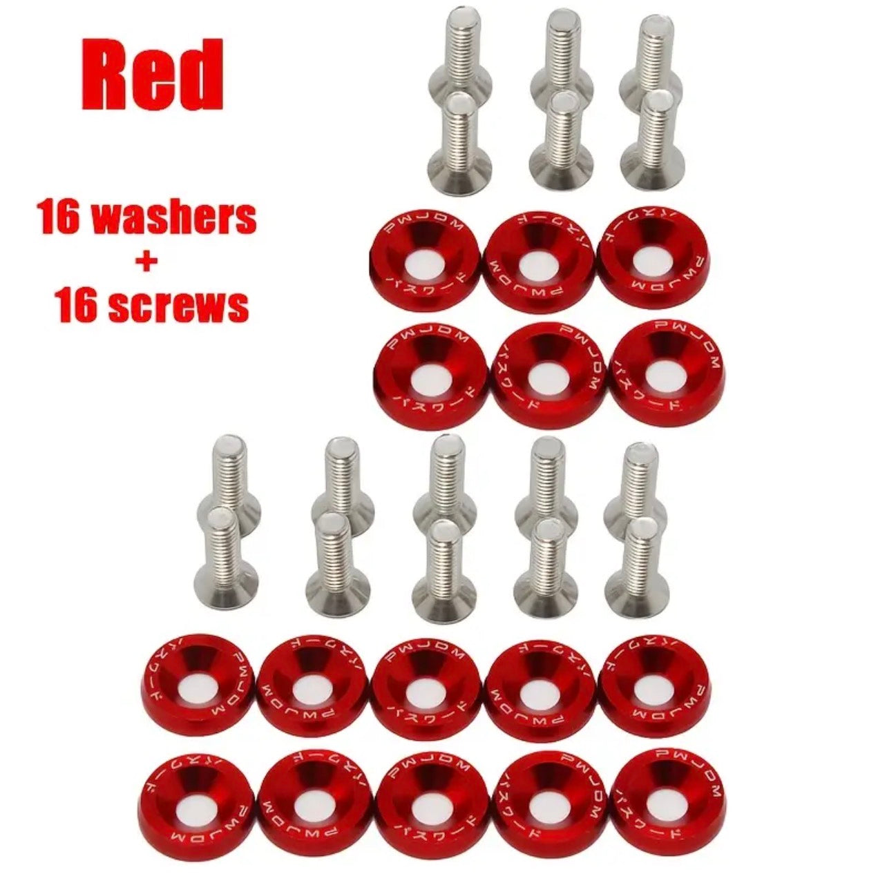 32pcs Aluminum modification screws
