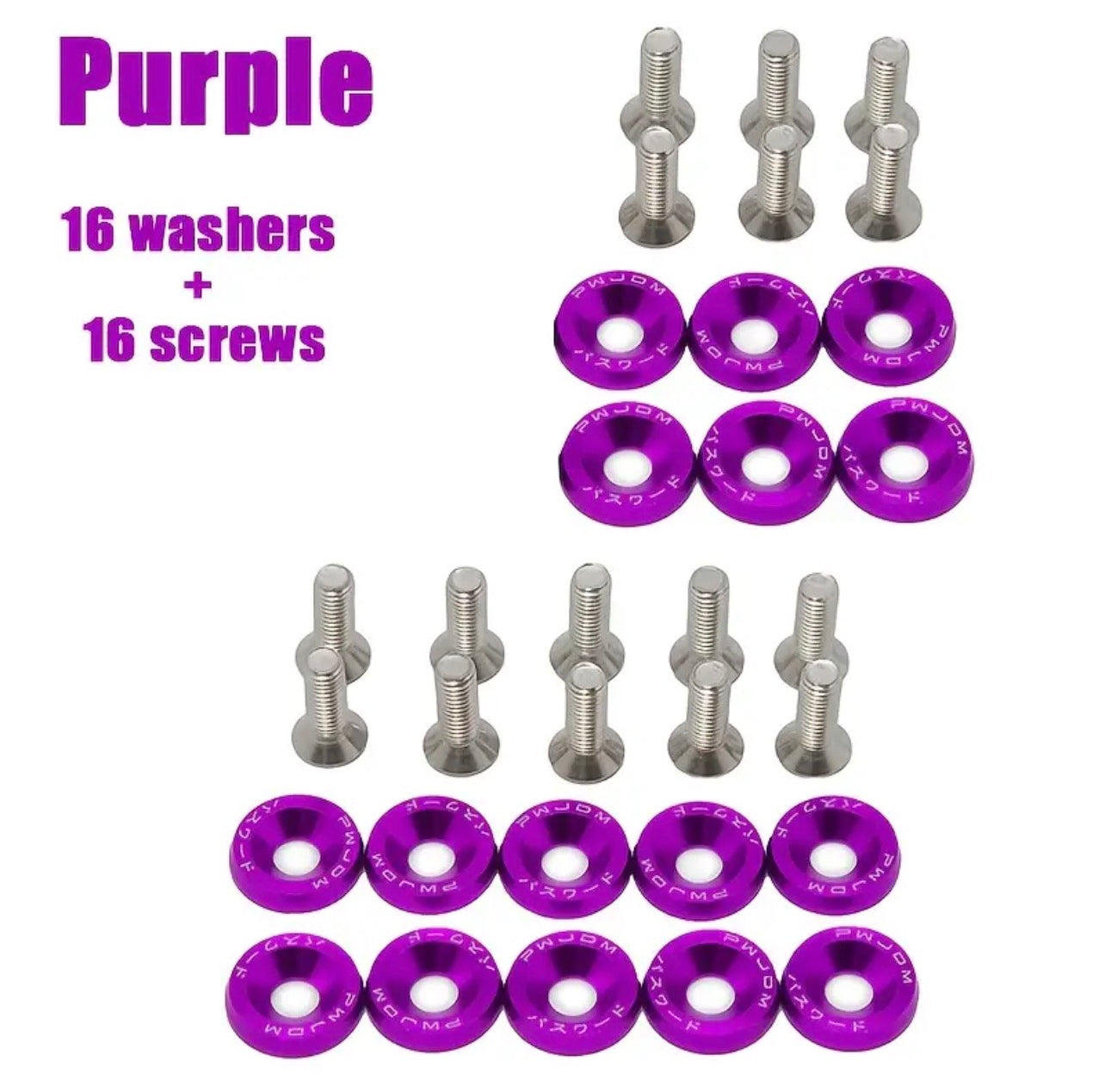 32pcs Aluminum modification screws