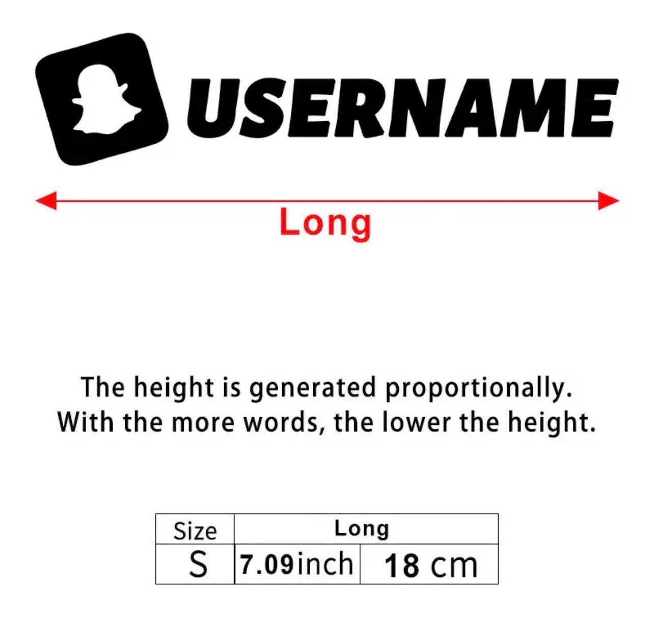 customisable tiktok/instagram/snapchat username stickers