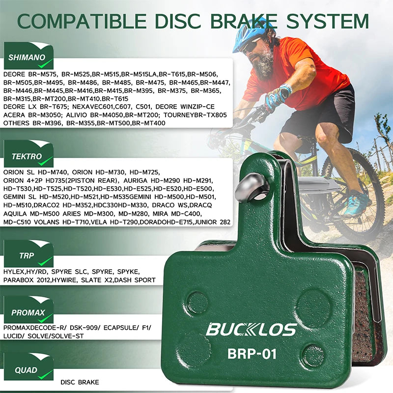 BUCKLOS Ceramic Hydarulic Disc Brake Pads